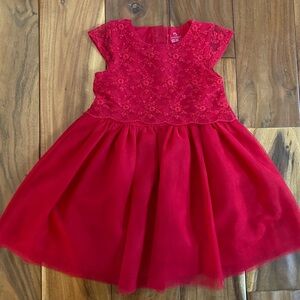 Early Days Baby Girl Red Holiday Christmas Dress Size 9-12 Months